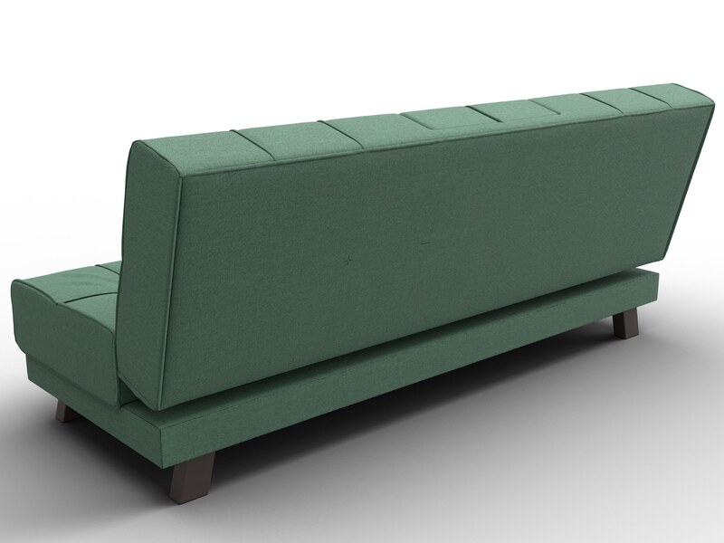 Диван прямой Винсент, Рогожка, Амур 11 зеленый