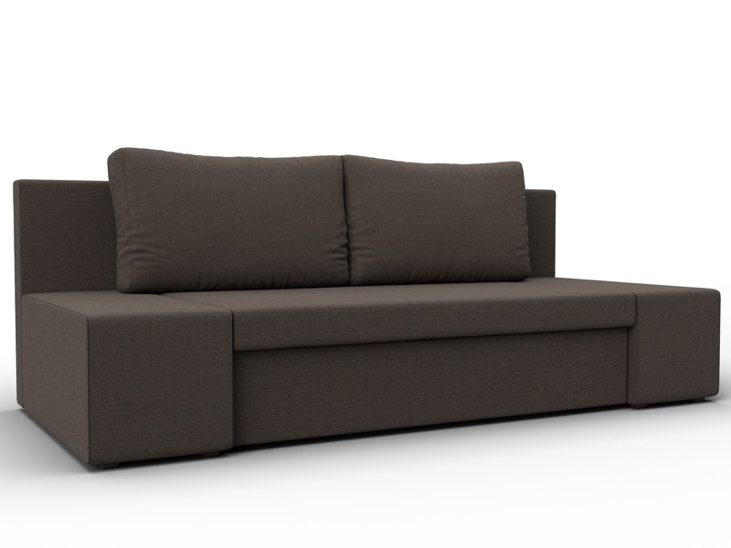 Диван прямой Сан Марко, Рогожка, Амур 05 коричневый