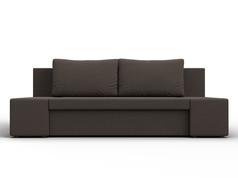 Диван прямой Сан Марко, Рогожка, Амур 05 коричневый