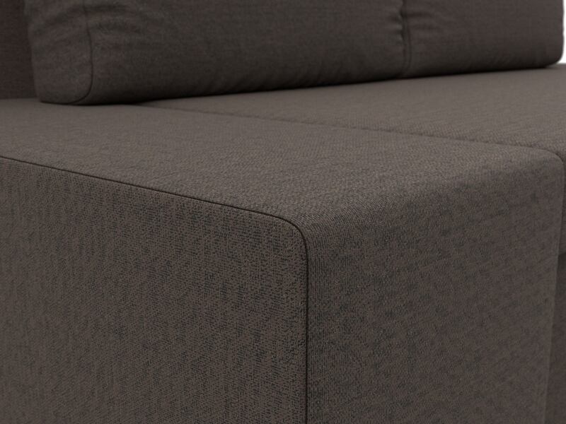 Диван прямой Сан Марко, Рогожка, Амур 05 коричневый