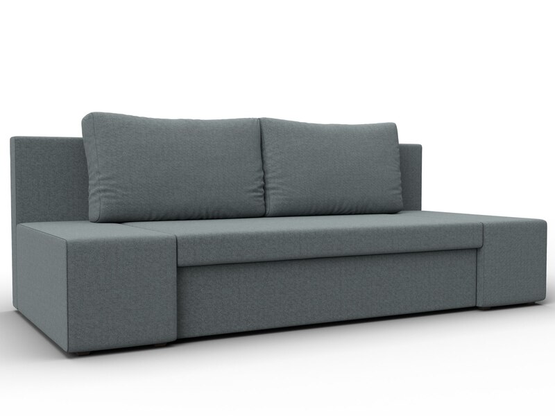 Диван прямой Сан Марко, Рогожка, Амур 07 серый