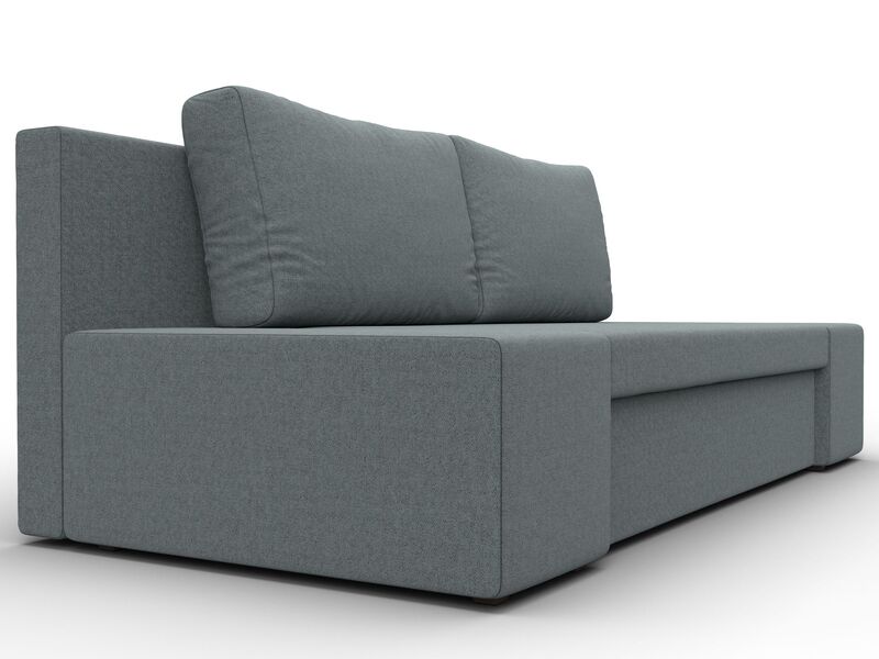 Диван прямой Сан Марко, Рогожка, Амур 07 серый