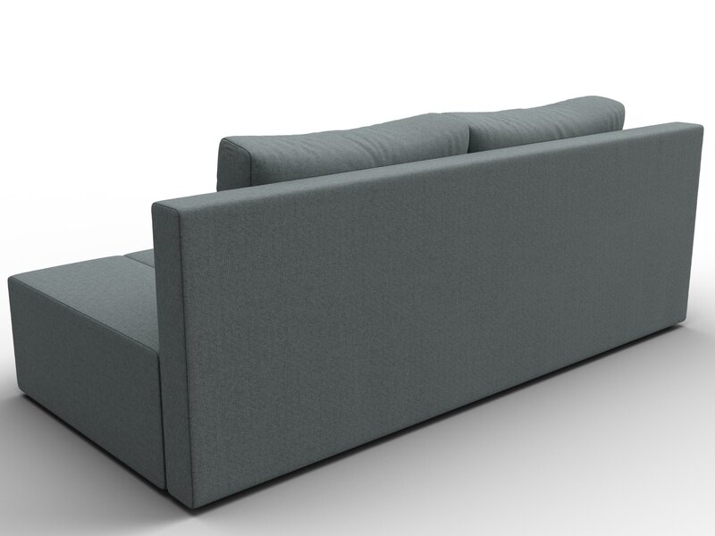 Диван прямой Сан Марко, Рогожка, Амур 07 серый