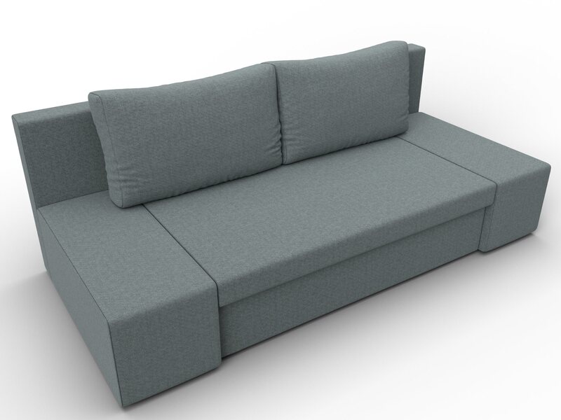 Диван прямой Сан Марко, Рогожка, Амур 07 серый