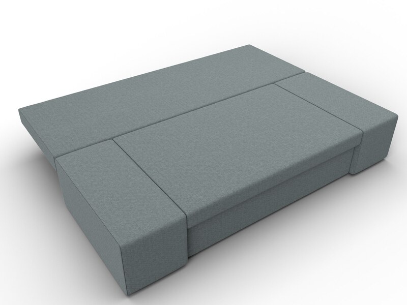 Диван прямой Сан Марко, Рогожка, Амур 07 серый