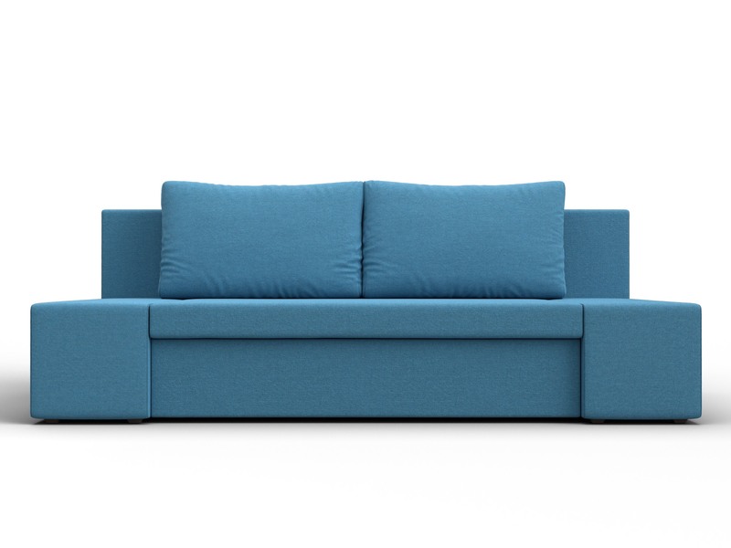 Диван прямой Сан Марко, Рогожка, Амур 10 голубой