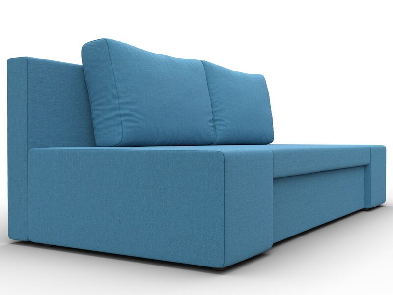 Диван прямой Сан Марко, Рогожка, Амур 10 голубой