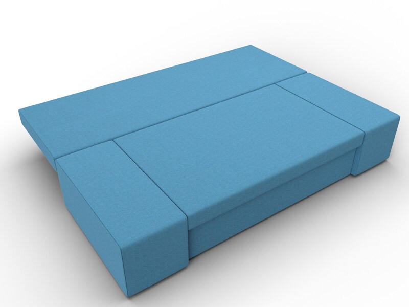 Диван прямой Сан Марко, Рогожка, Амур 10 голубой