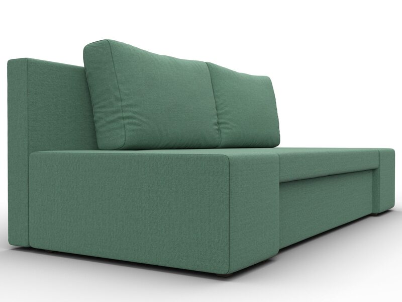 Диван прямой Сан Марко, Рогожка, Амур 11 зеленый