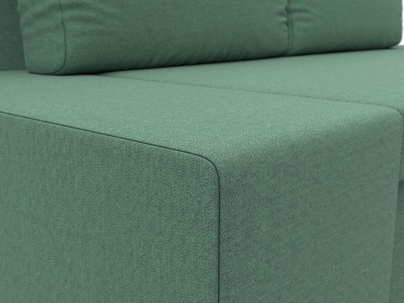 Диван прямой Сан Марко, Рогожка, Амур 11 зеленый