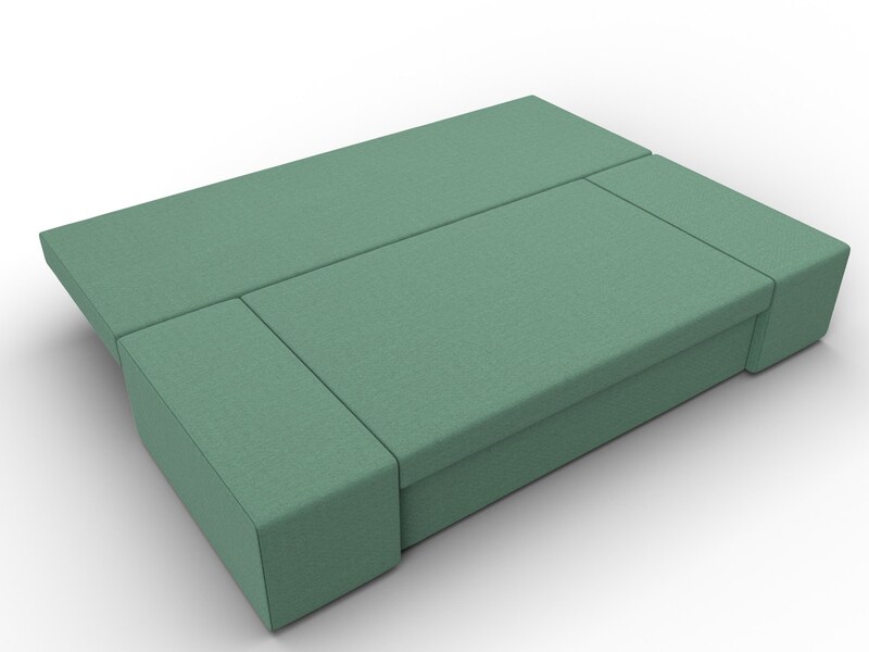 Диван прямой Сан Марко, Рогожка, Амур 11 зеленый