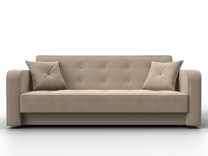 Диван-книжка Тур, Велюр, SEVEN 729 бежевый