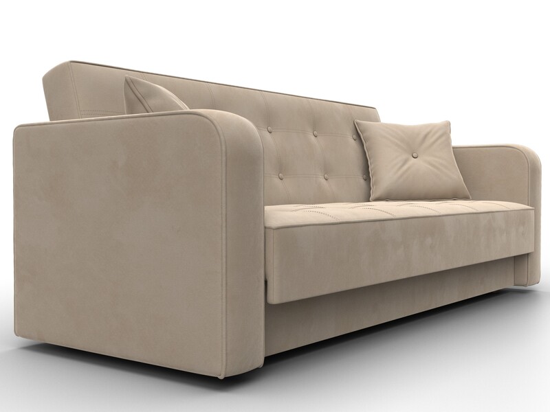 Диван-книжка Тур, Велюр, SEVEN 729 бежевый