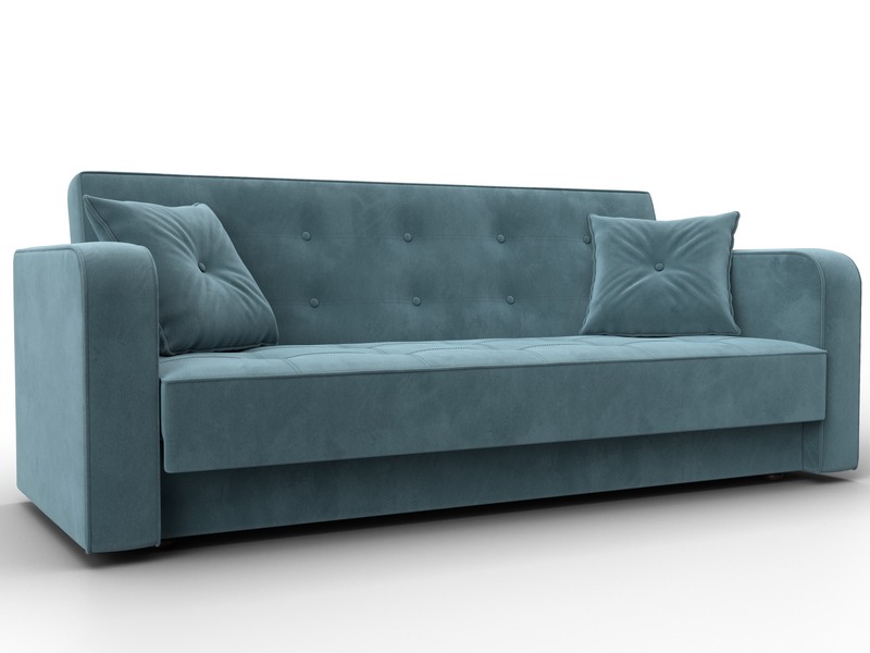 Диван-книжка Тур, Велюр, SEVEN 113 бирюзовый