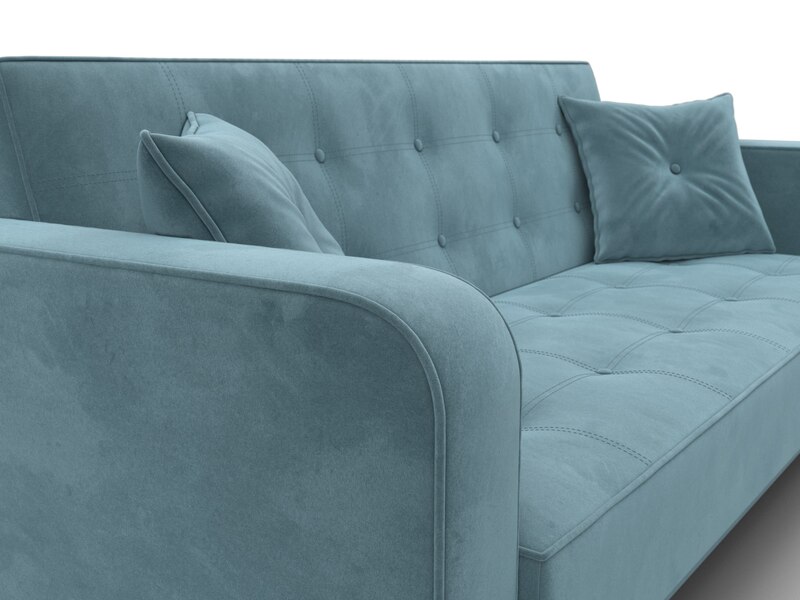 Диван-книжка Тур, Велюр, SEVEN 113 бирюзовый