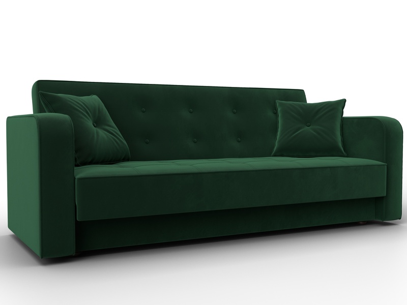 Диван-книжка Тур, Велюр, SEVEN 626 зеленый