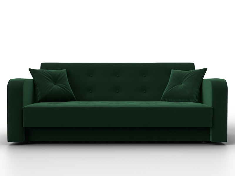 Диван-книжка Тур, Велюр, SEVEN 626 зеленый