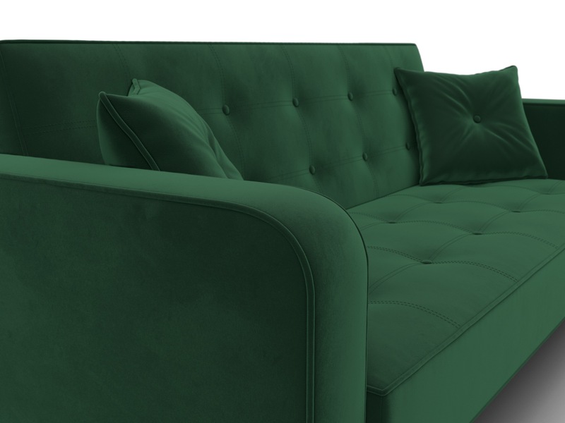 Диван-книжка Тур, Велюр, SEVEN 626 зеленый