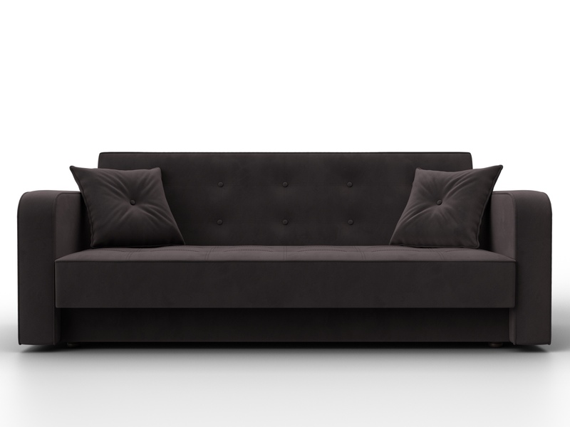 Диван-книжка Тур, Велюр, SEVEN 727 коричневый