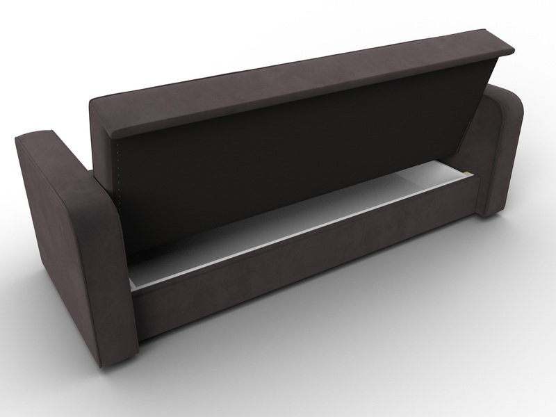 Диван-книжка Тур, Велюр, SEVEN 727 коричневый