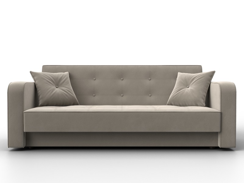 Диван-книжка Тур, Микровельвет, Бежевый