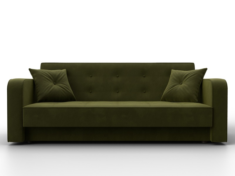 Диван-книжка Тур, Микровельвет, Зеленый