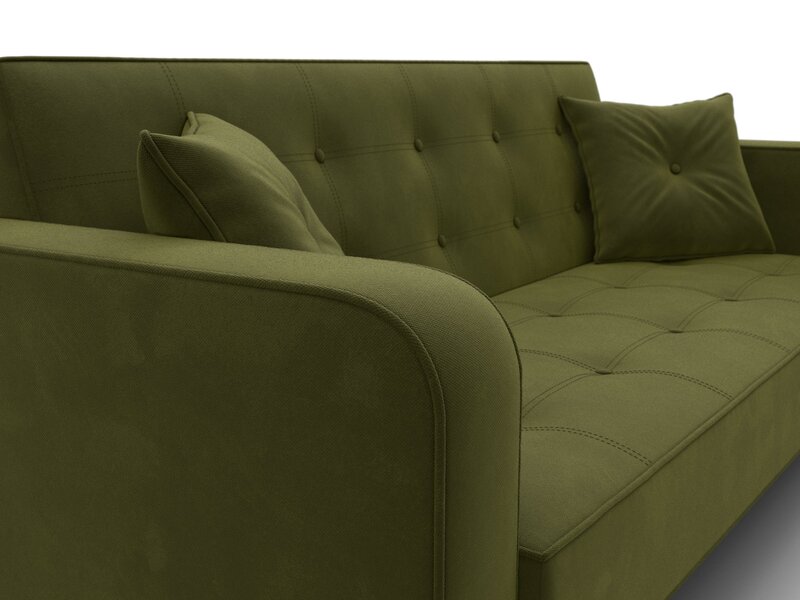 Диван-книжка Тур, Микровельвет, Зеленый