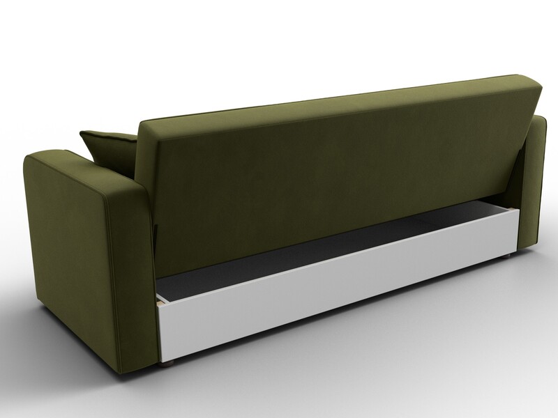 Диван-книжка Тур, Микровельвет, Зеленый