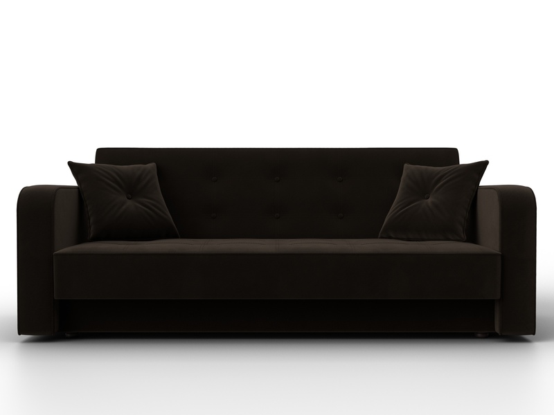 Диван-книжка Тур, Микровельвет, Коричневый