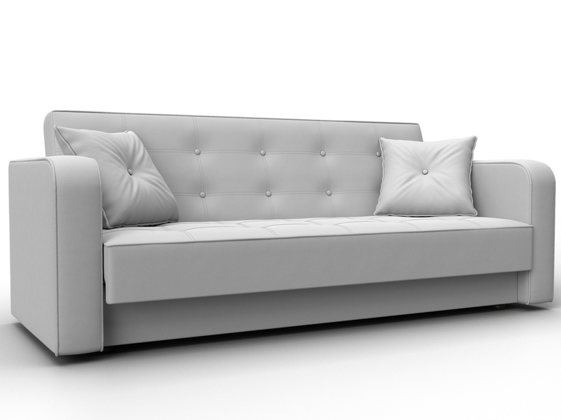 Диван-книжка Тур, Экокожа, Белый