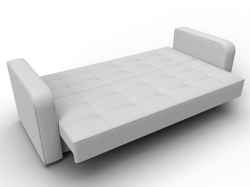 Диван-книжка Тур, Экокожа, Белый