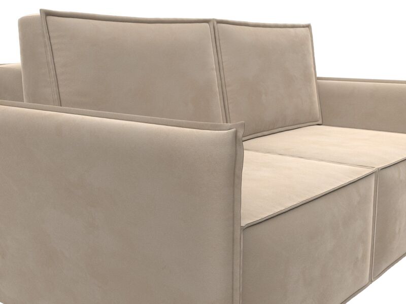 Диван прямой Либерти мини, Велюр, SEVEN 729 бежевый