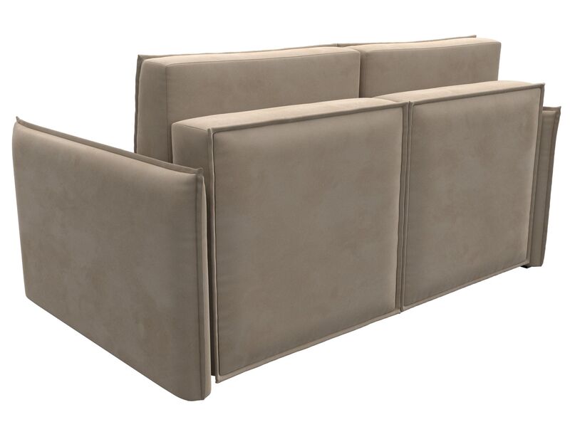 Диван прямой Либерти мини, Велюр, SEVEN 729 бежевый