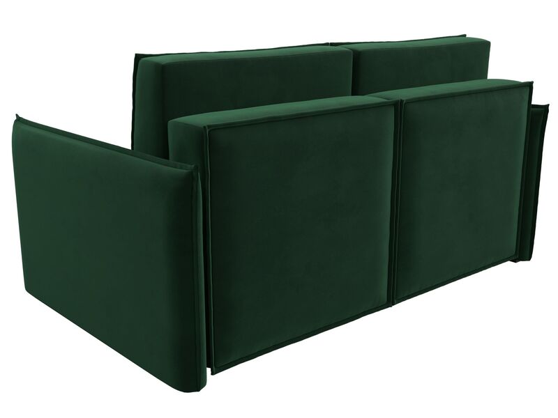 Диван прямой Либерти мини, Велюр, SEVEN 626 зеленый