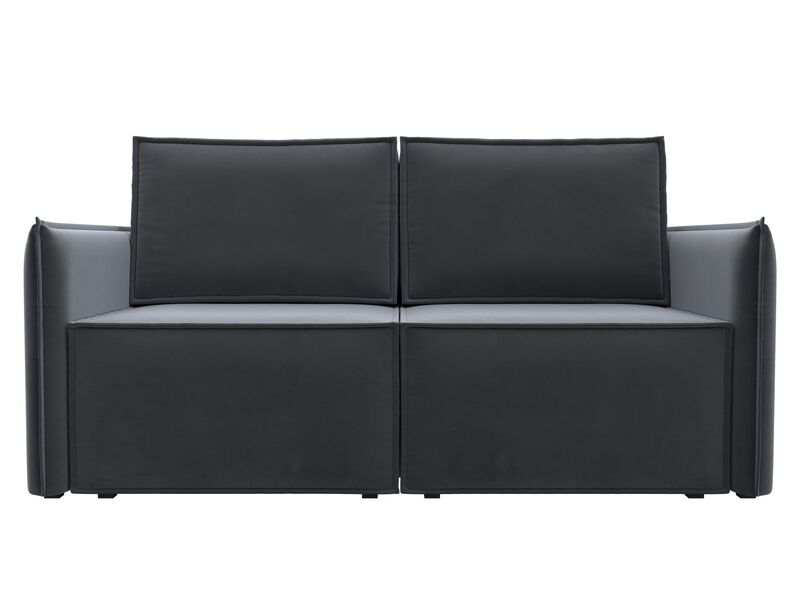 Диван прямой Либерти мини, Велюр, SEVEN 17 серый