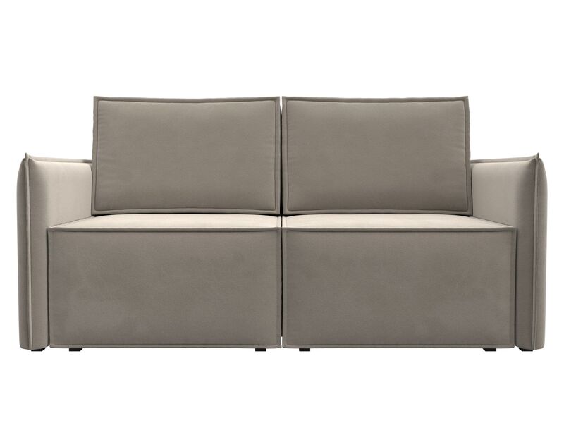 Диван прямой Либерти мини, Микровельвет, Бежевый