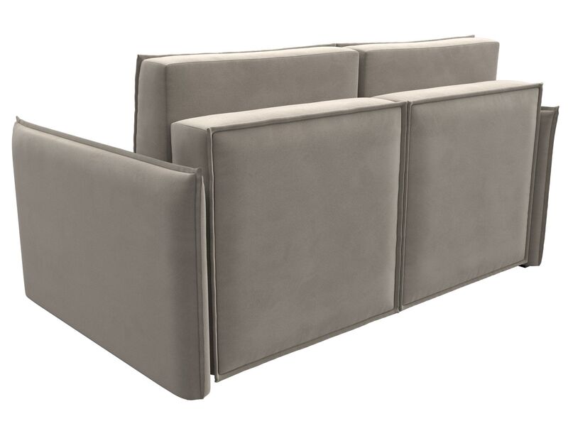 Диван прямой Либерти мини, Микровельвет, Бежевый