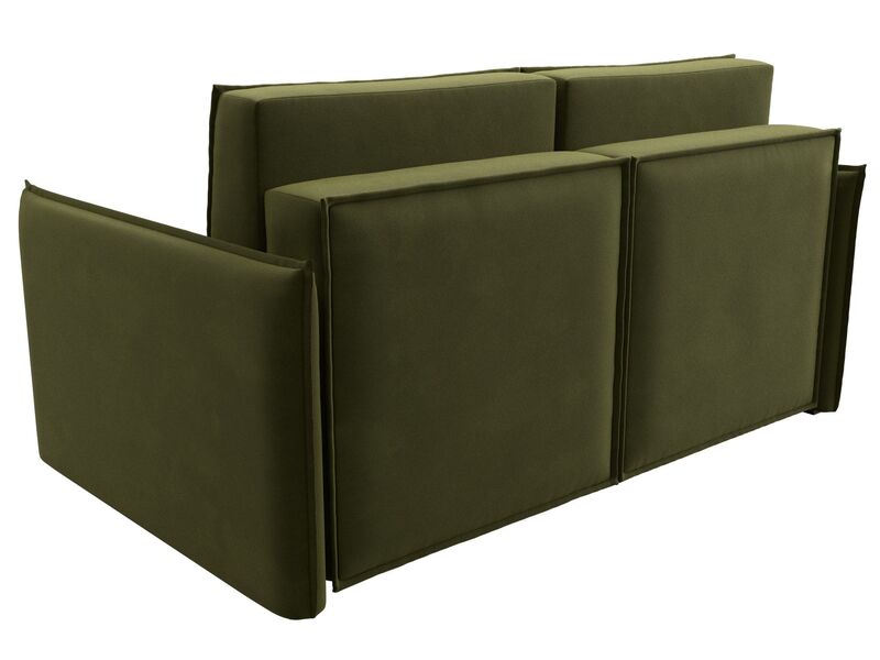 Диван прямой Либерти мини, Микровельвет, Зеленый