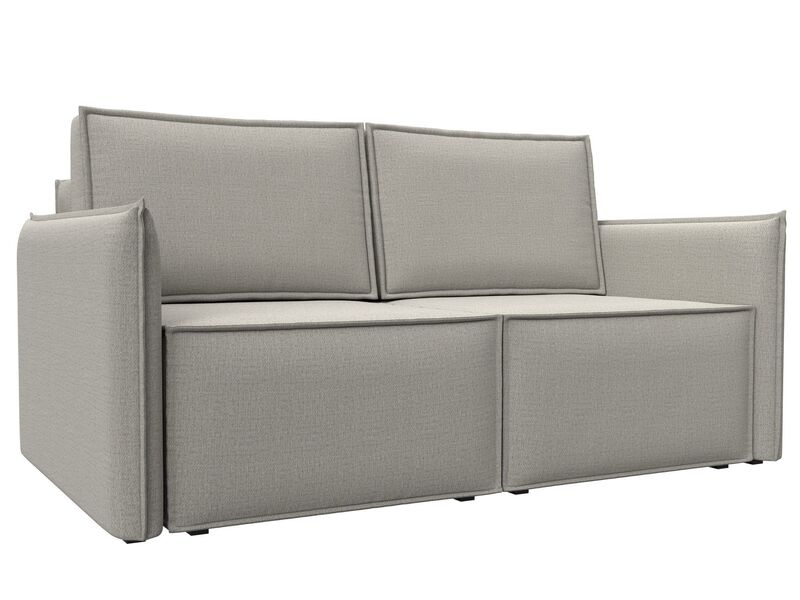 Диван прямой Либерти мини, Рогожка, Амур 02 бежевый