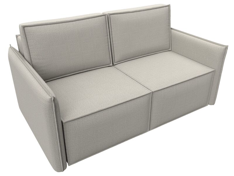 Диван прямой Либерти мини, Рогожка, Амур 02 бежевый