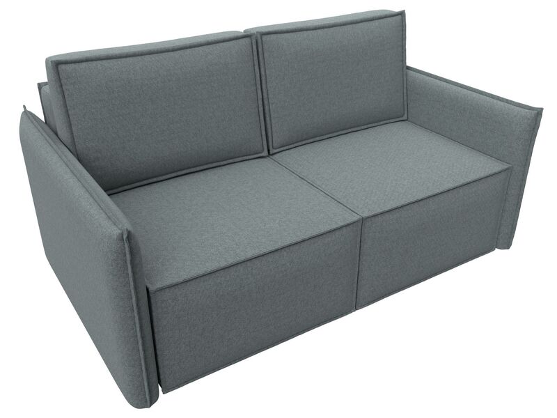 Диван прямой Либерти мини, Рогожка, Амур 07 серый