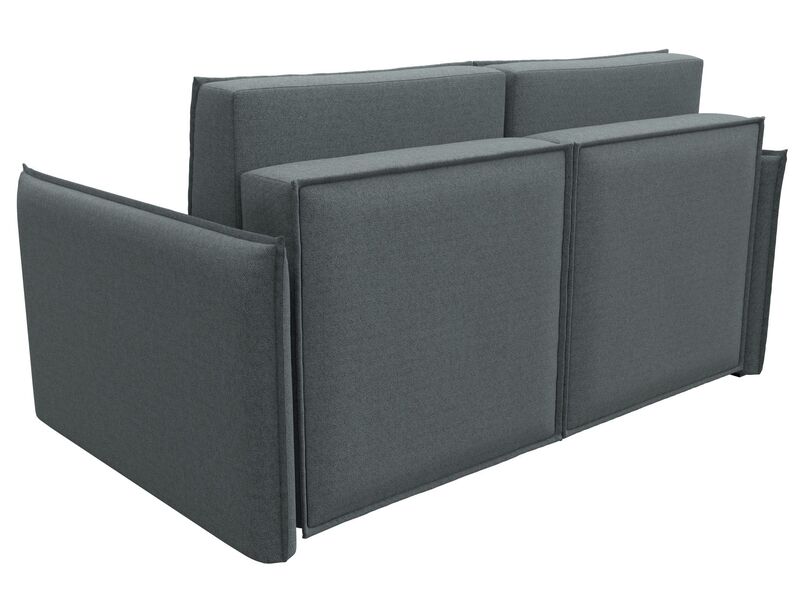 Диван прямой Либерти мини, Рогожка, Амур 07 серый