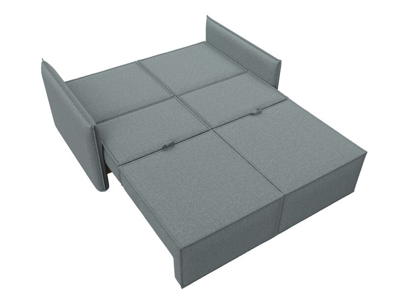 Диван прямой Либерти мини, Рогожка, Амур 07 серый