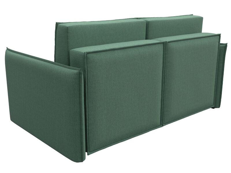 Диван прямой Либерти мини, Рогожка, Амур 11 зеленый