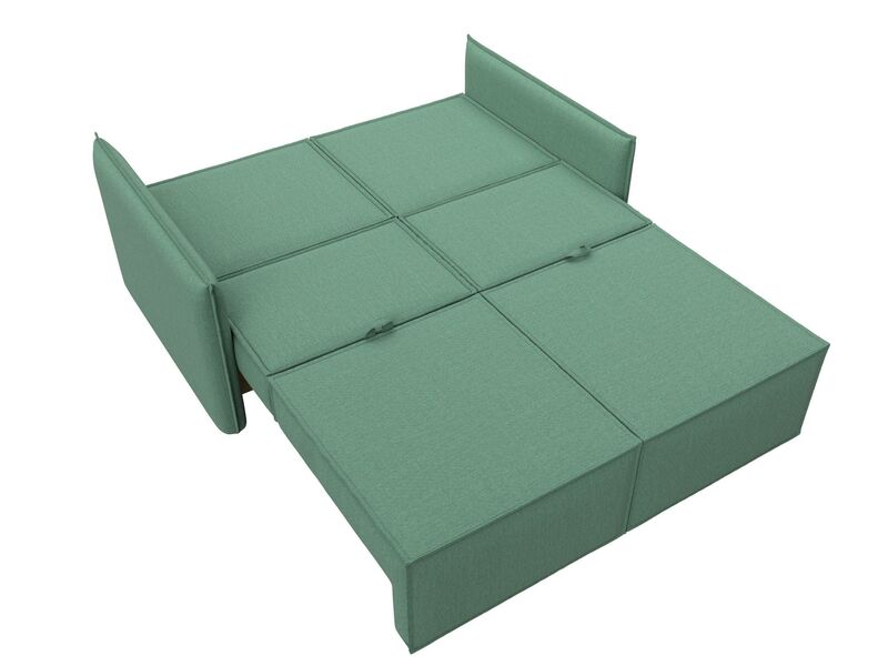 Диван прямой Либерти мини, Рогожка, Амур 11 зеленый