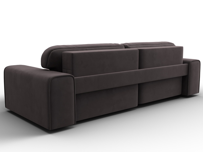 Диван угловой Лига-029, Велюр, SEVEN 727 коричневый