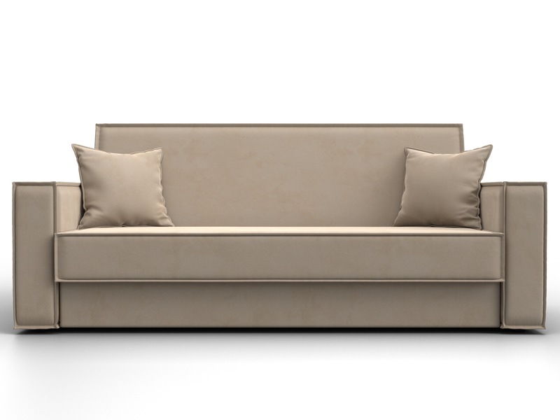 Диван-книжка Куба, Велюр, SEVEN 729 бежевый