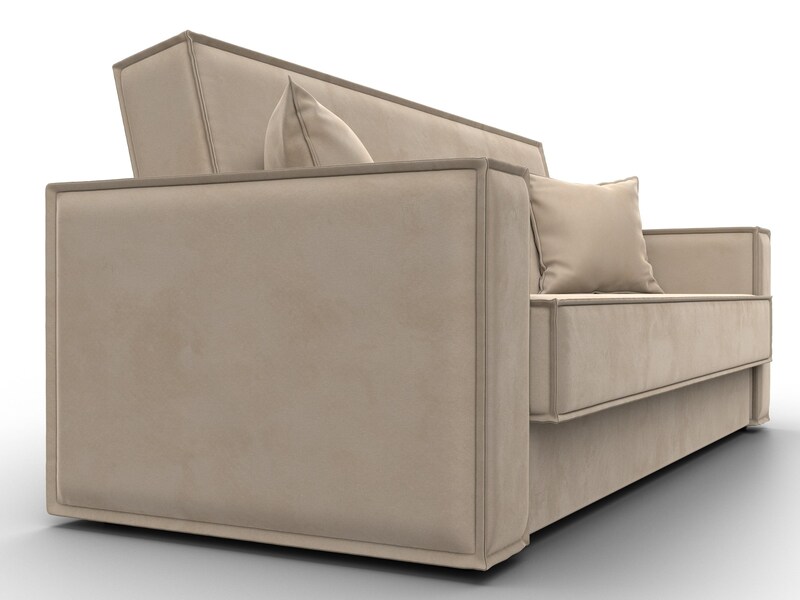 Диван-книжка Куба, Велюр, SEVEN 729 бежевый