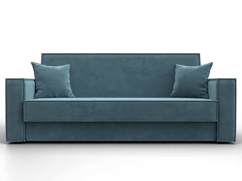 Диван-книжка Куба, Велюр, SEVEN 113 бирюзовый