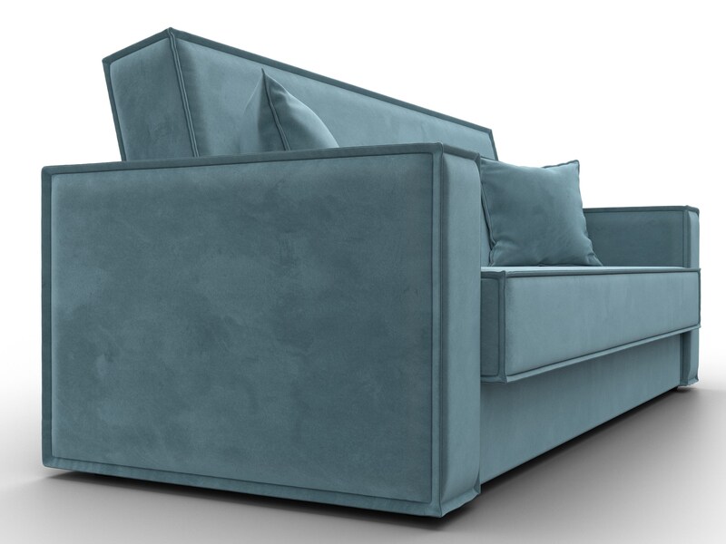 Диван-книжка Куба, Велюр, SEVEN 113 бирюзовый